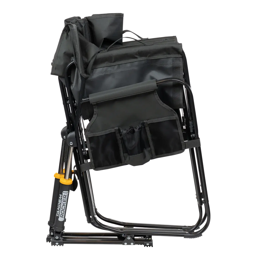 Patented Spring-Action Tandem Rocker - Choice 227 - Heavy-Duty Kickback Rocker with Beverage Holder Detail
