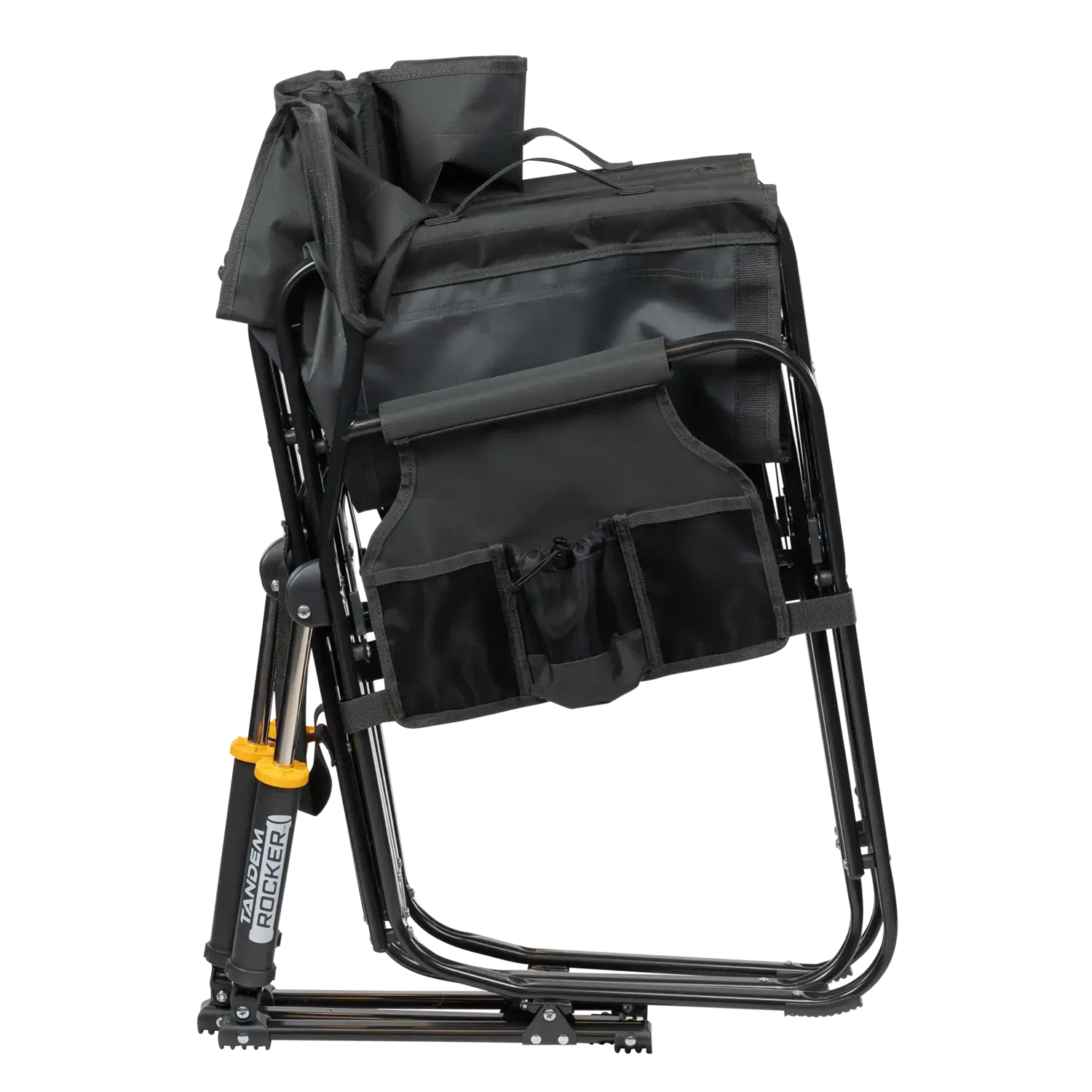 Patented Spring-Action Tandem Rocker - Choice 227 - Heavy-Duty Kickback Rocker with Beverage Holder Detail
