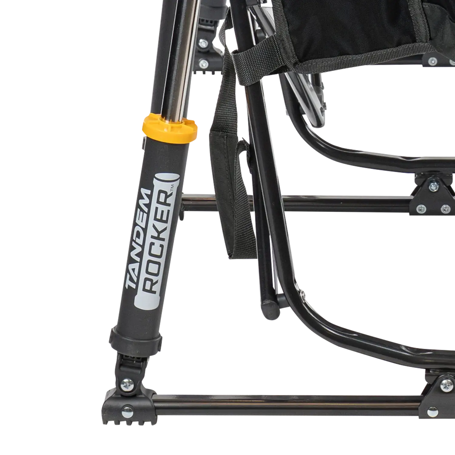 Patented Spring-Action Tandem Rocker - Choice 227 - Heavy-Duty Kickback Rocker with Beverage Holder Detail